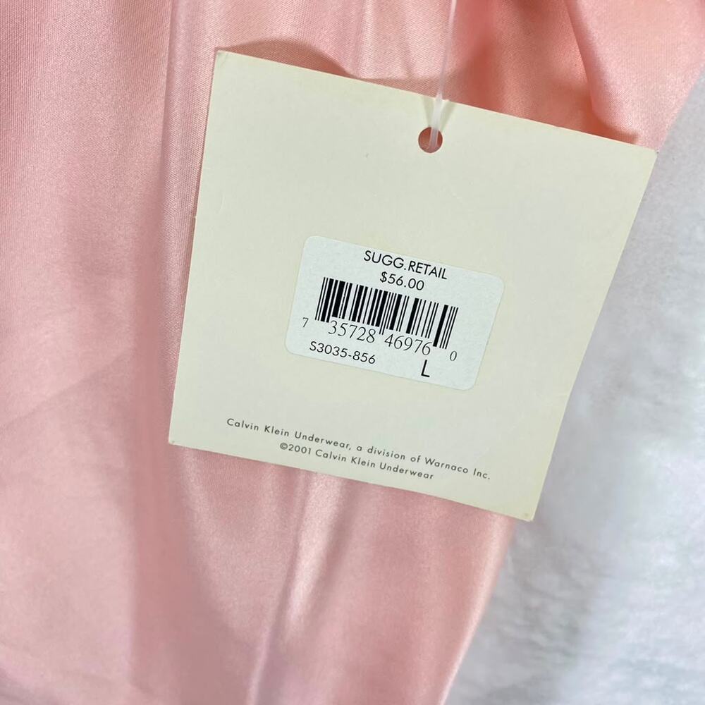 Calvin Klein Women's Teddy Satin Lace-Trim Cami Crop Intimate Top Sz L - Picture 3 of 6
